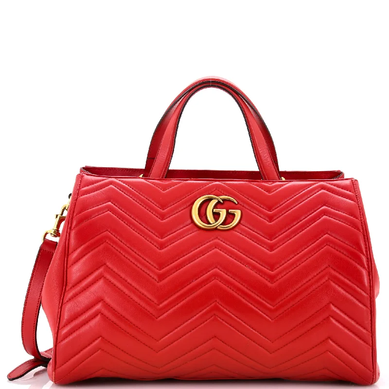 GG Marmont Tote Matelasse Leather Medium