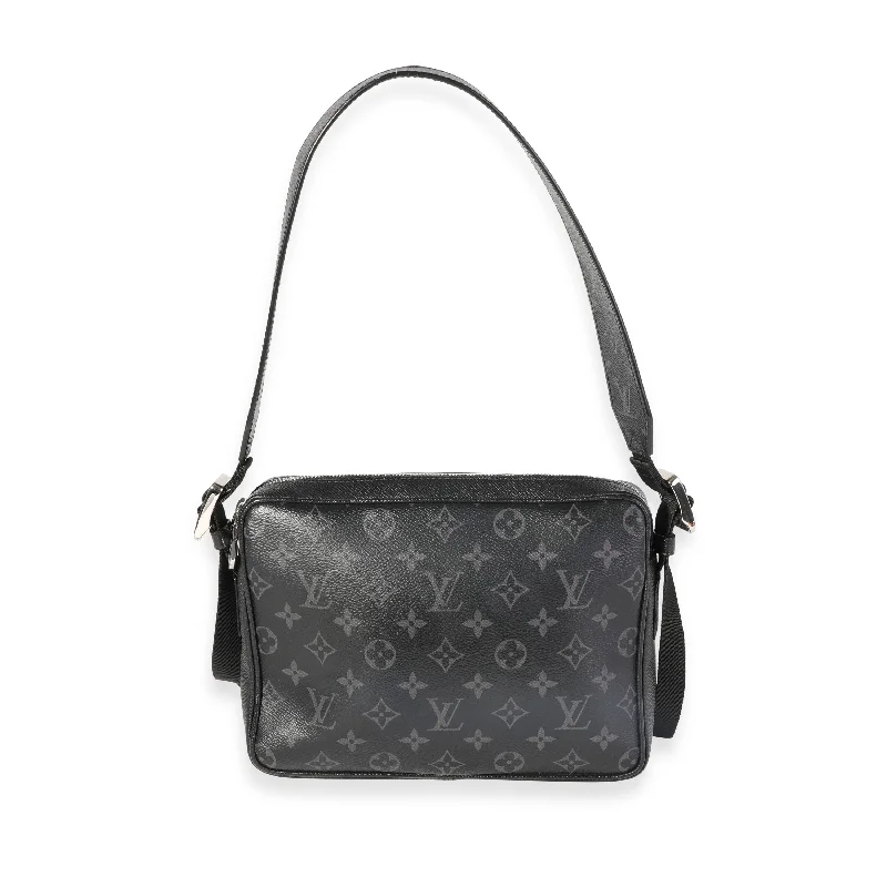 Louis Vuitton Alma bags with a detachable shoulder strap for versatilityLOUIS VUITTON Black Taigarama & Monogram Eclipse Canvas Outdoor Messenger