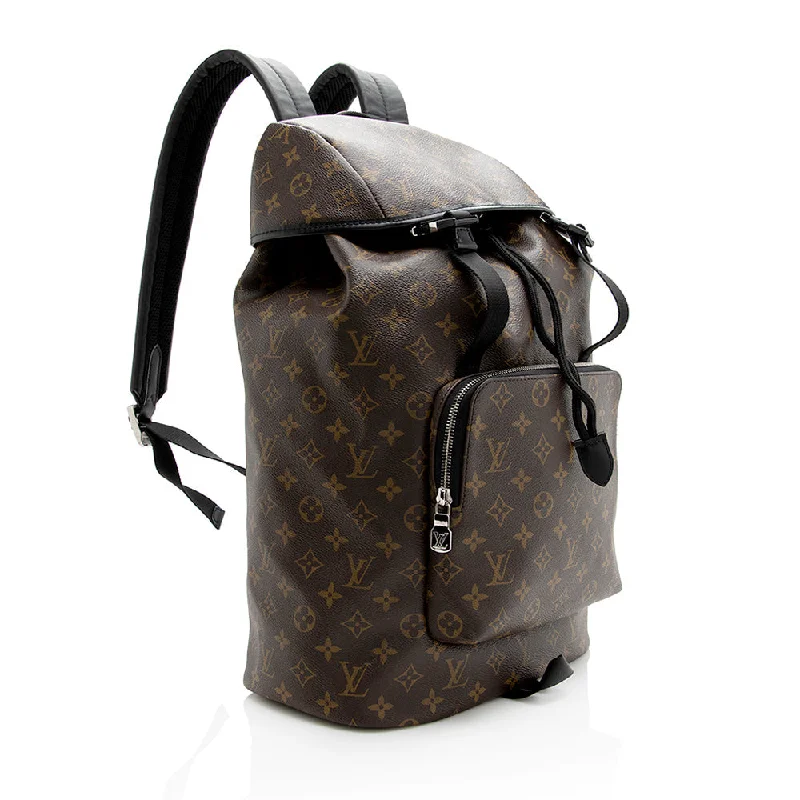 Louis Vuitton Alma bags with a monogram - embossed leather surfaceLouis Vuitton Monogram Canvas Macassar Zack Backpack (20982)