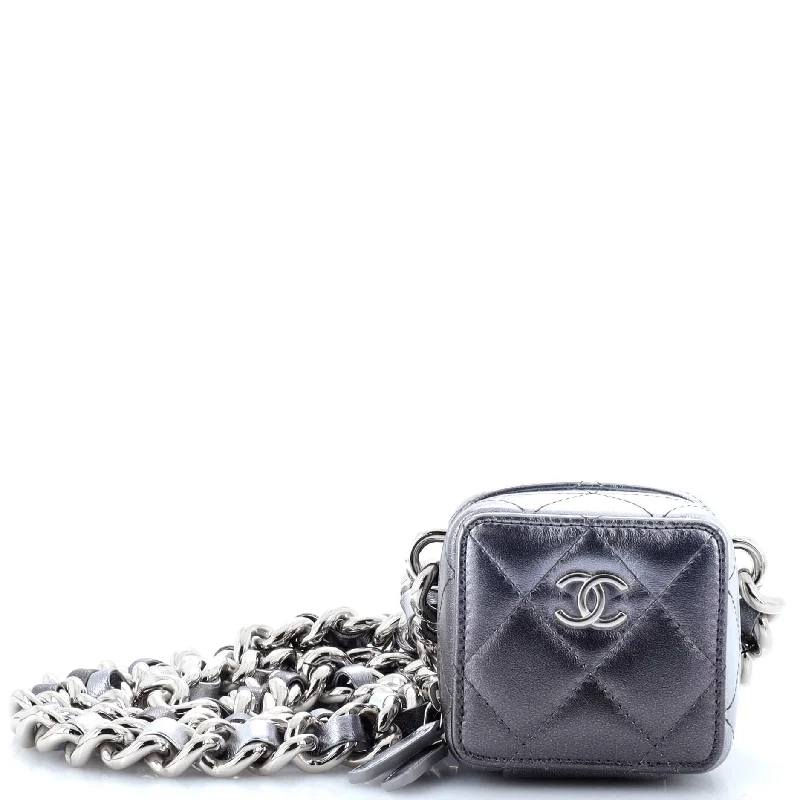 Like A Wallet Clutch With Chain Quilted Gradient Metallic Lambskin Mini