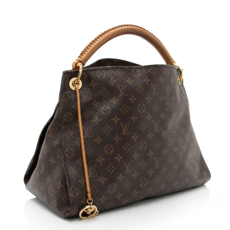 Louis Vuitton Twist bags with a contrast - colored interior for visual interestLouis Vuitton Monogram Canvas Artsy MM Shoulder Bag (kIO7AO)