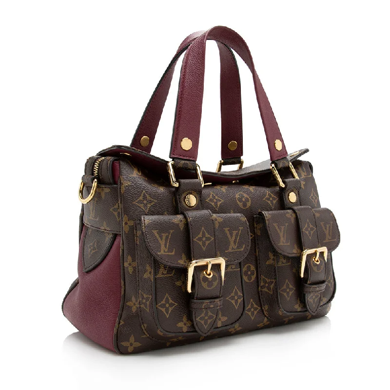 Louis Vuitton crossbody bags with a keychain holder for practicalityLouis Vuitton Monogram Canvas Manhattan Satchel (16518)