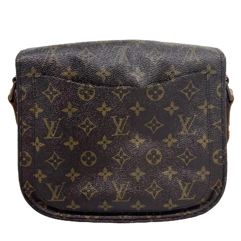 Ladies Louis Vuitton shoulder bags with a tassel decoration for charmLOUIS VUITTON Monogram Saint Cloud GM Shoulder Bag M51242 LV Auth ki2327