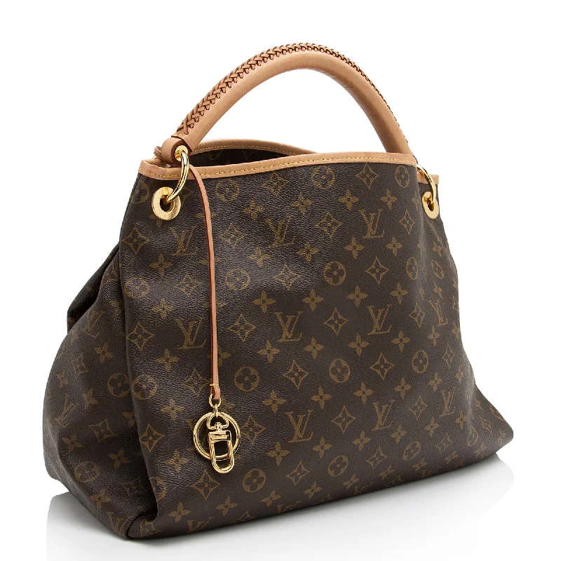 Ladies Louis Vuitton shoulder bags with a single - handle silhouetteLouis Vuitton Monogram Canvas Artsy MM Shoulder Bag (23424)