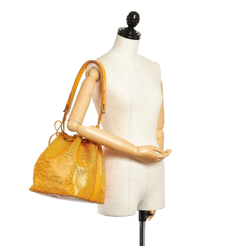 Louis Vuitton Neverfull bags with large capacity for everyday essentialsLOUIS VUITTON Epi Petit Noe Yellow