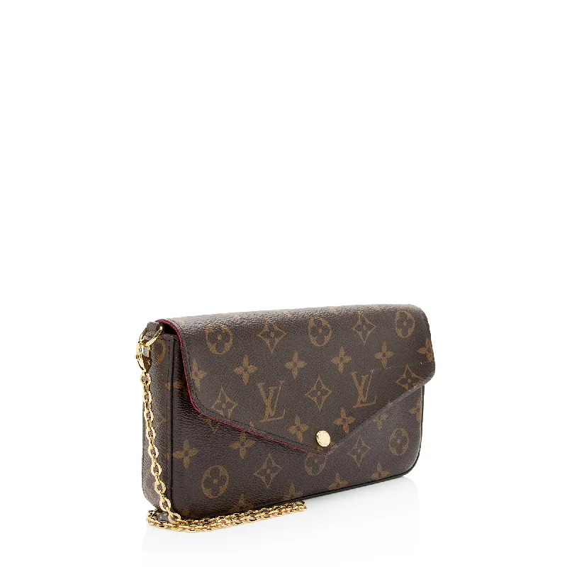 Louis Vuitton Twist bags with the iconic LV - turnlock closureLouis Vuitton Monogram Canvas Felicie Pochette (VkINgd)