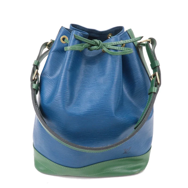 Louis Vuitton handbags with a beaded trim for a touch of glamourLouis Vuitton Epi Bi-Color Noe Shoulder Bag Blue Green M44044