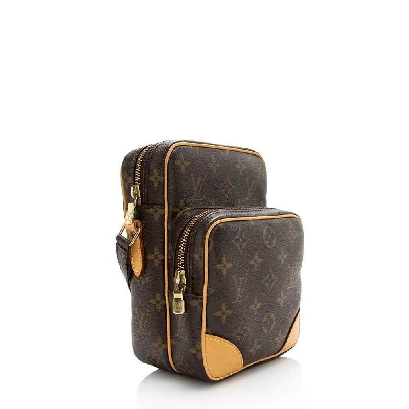 Louis Vuitton tote bags with a double - handle and shoulder - strap optionLouis Vuitton Monogram Canvas Amazone Shoulder Bag (22104)