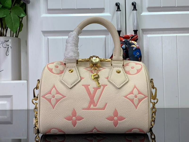 Ladies Louis Vuitton Petite Malle bags in a pastel color for a soft lookBoldCollect - LOUIS VUITTON BAGS - 1461