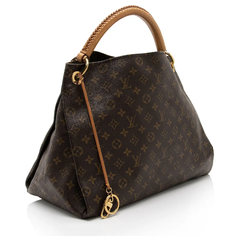 Louis Vuitton handbags with a patent - leather finish for a shiny lookLouis Vuitton Monogram Canvas Artsy MM Shoulder Bag (l5o2Wv)