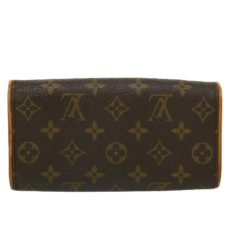 Louis Vuitton Alma bags with a monogram - embossed leather surfaceLOUIS VUITTON Monogram Pochette Twin PM Shoulder Bag M51854 LV Auth bs1247