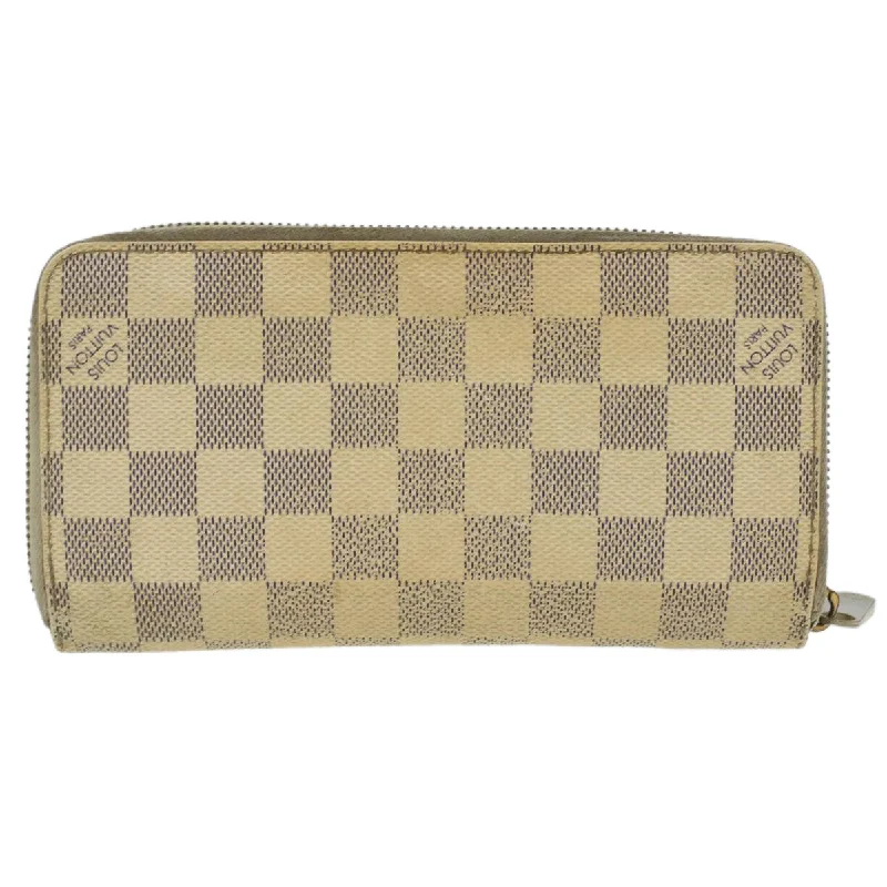 Louis Vuitton Alma bags with a detachable shoulder strap for versatilityLOUIS VUITTON Damier Azur Zippy Wallet Long Wallet N60019 LV Auth 36843