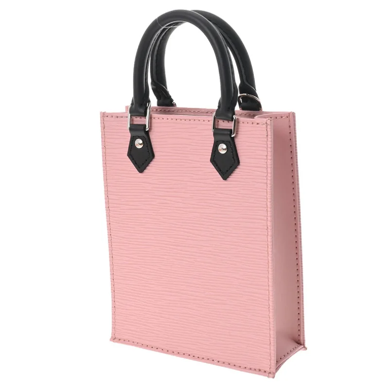 Louis Vuitton Twist bags with a snakeskin - effect panel for a bold lookLOUIS VUITTON Epi Petite Sac Pla Rose Ballerine M69441 Women's Leather Handbag