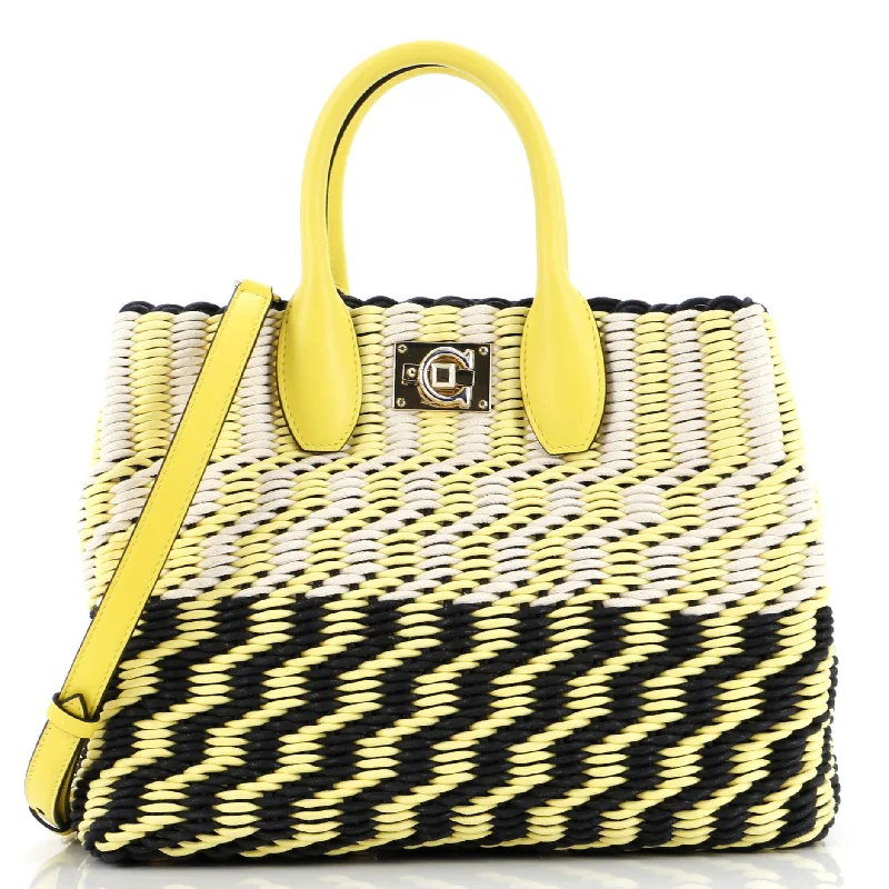 Studio Satchel Woven Cord Small