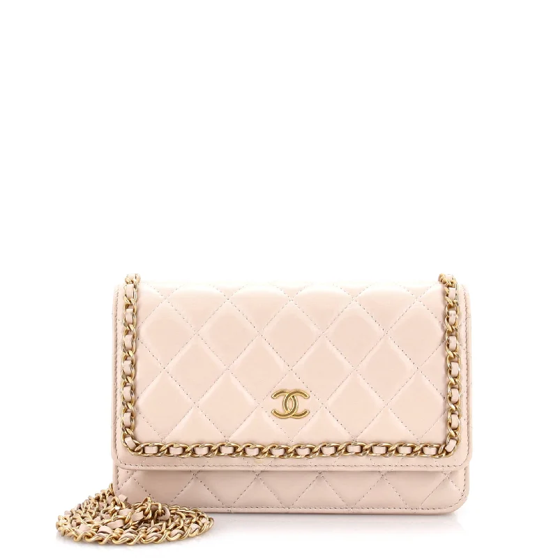 Chain Around Wallet on Chain Quilted Lambskin