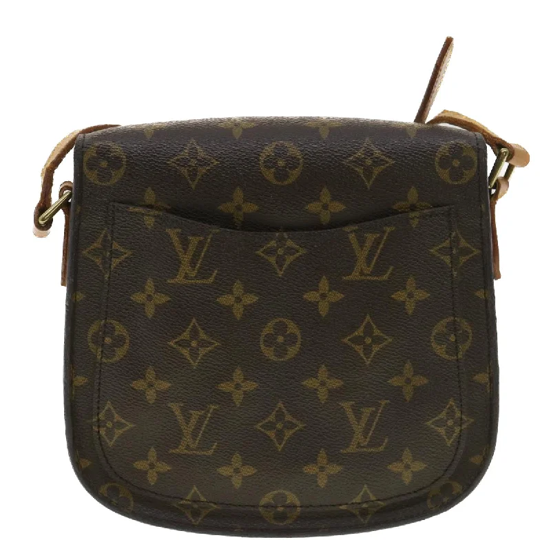 Louis Vuitton crossbody bags with a woven leather strap for textureLOUIS VUITTON Monogram Saint Cloud MM Shoulder Bag M51243 LV Auth 35487