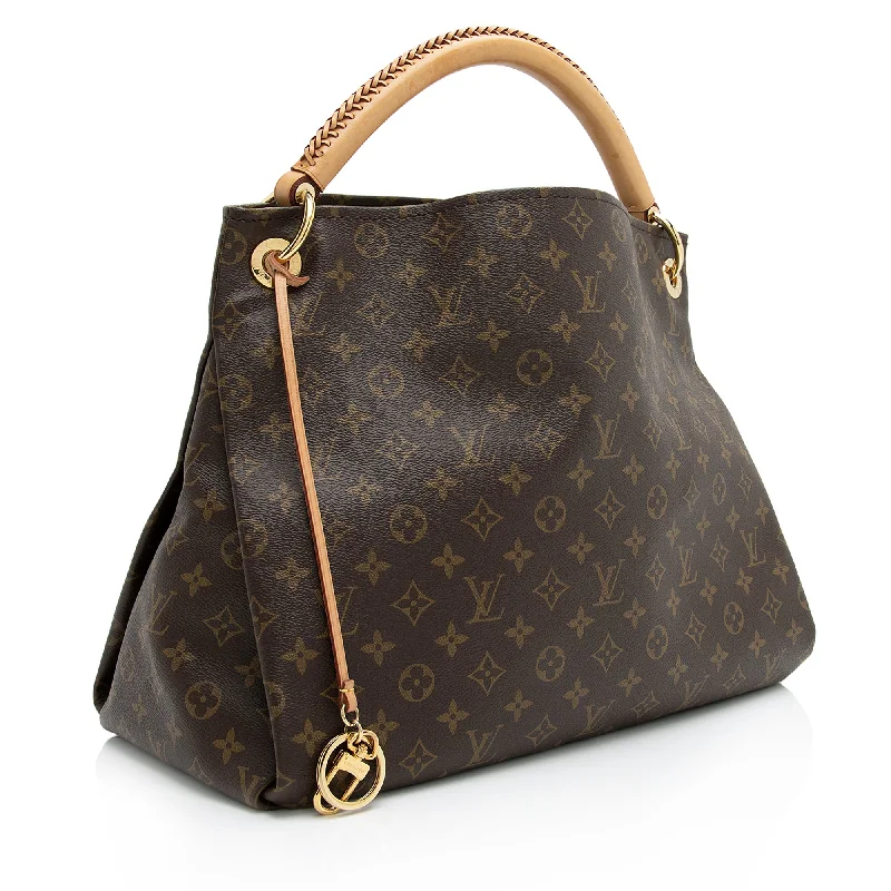 Louis Vuitton crossbody bags with a printed floral pattern for femininityLouis Vuitton Monogram Canvas Artsy MM Shoulder Bag (23698)