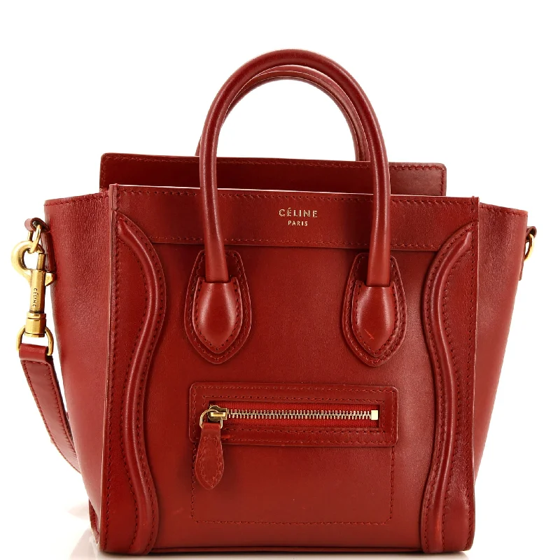 Celine Bags for the Sophisticated Urban ProfessionalLuggage Bag Smooth Leather Nano