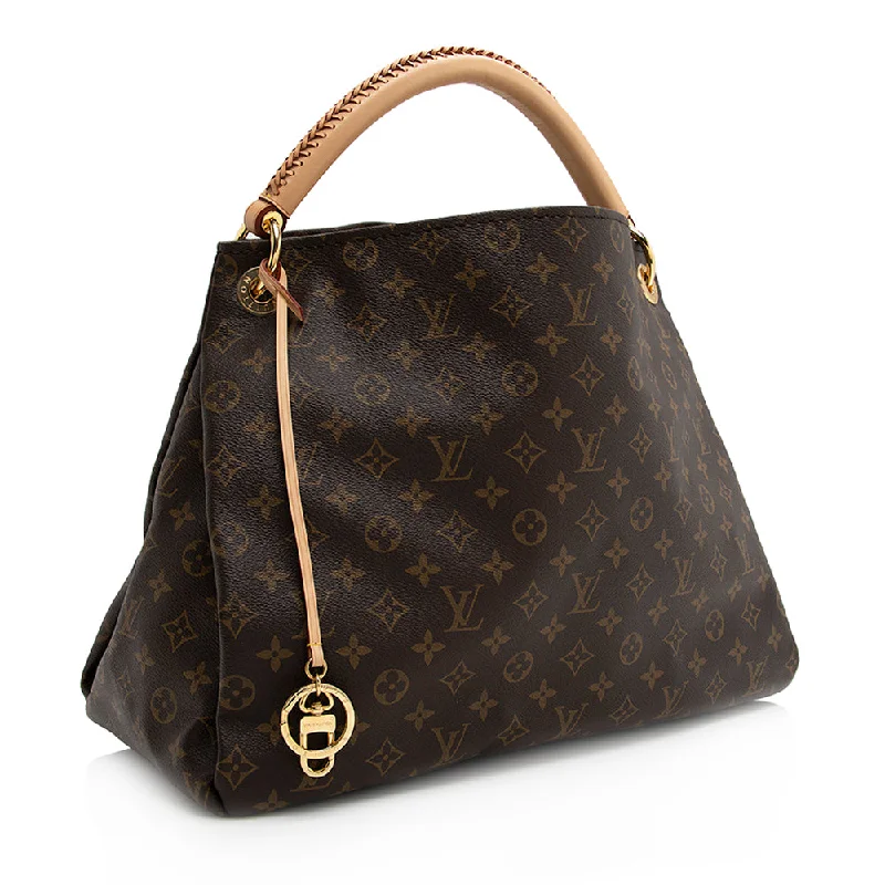 Louis Vuitton tote bags with a water - resistant coating for outdoor useLouis Vuitton Monogram Canvas Artsy MM Shoulder Bag (20871)