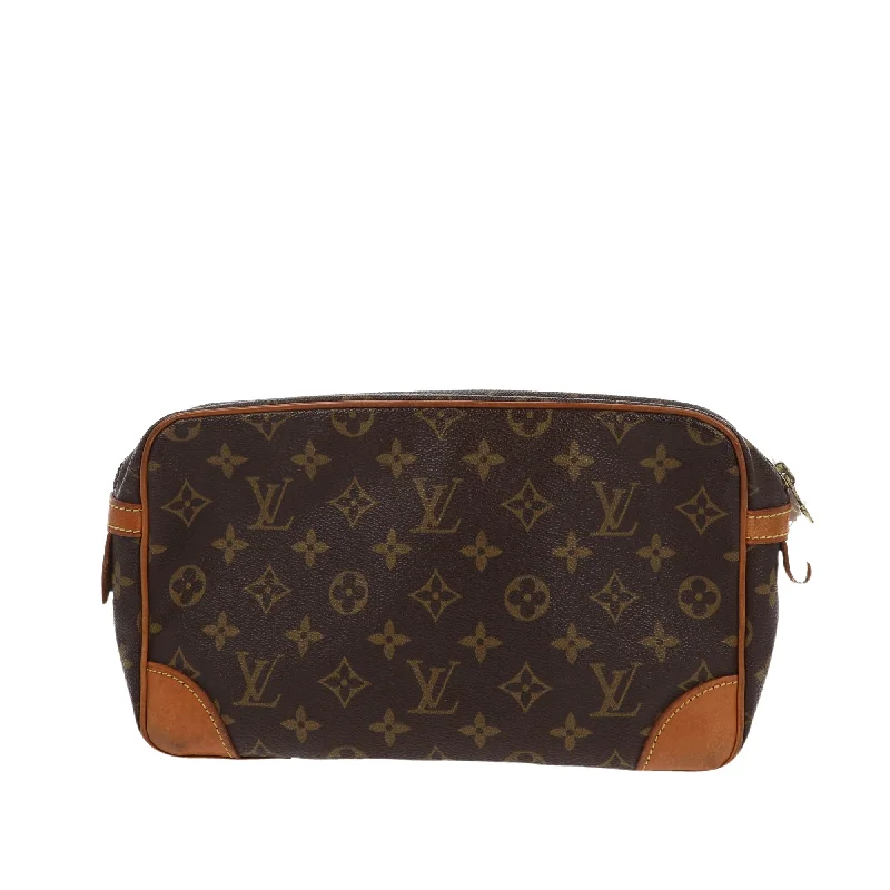 Louis Vuitton tote bags with a double - handle and shoulder - strap optionLOUIS VUITTON Travel Bag in Brown Canvas