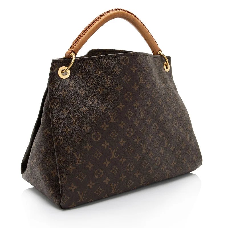 Ladies Louis Vuitton Capucines bags with gold - toned hardwareLouis Vuitton Monogram Canvas Artsy MM Shoulder Bag (GFV12H)