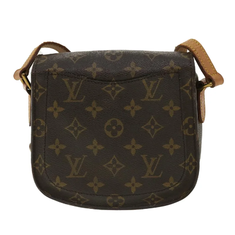 Louis Vuitton crossbody bags with a printed floral pattern for femininityLOUIS VUITTON Monogram Saint Cloud PM Shoulder Bag M51244 LV Auth 33465