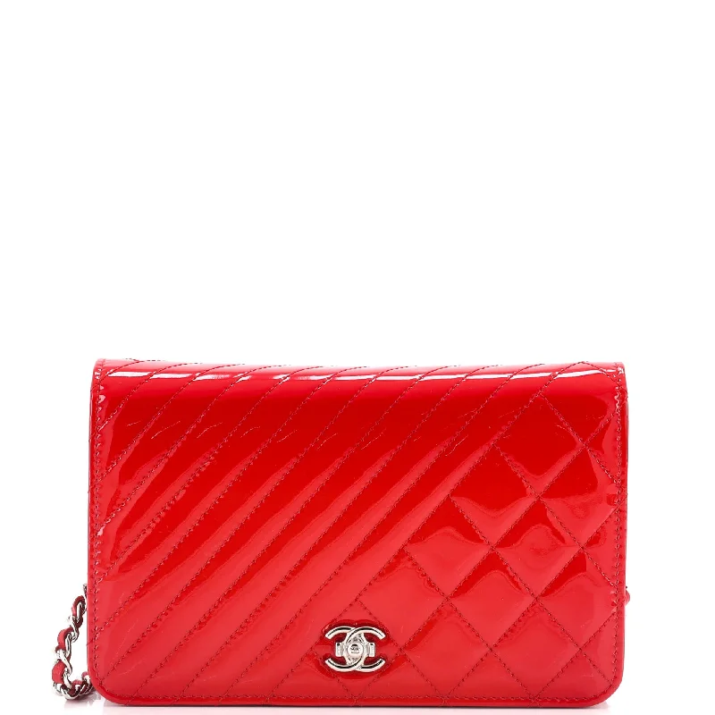 Coco Boy Wallet on Chain Quilted Patent