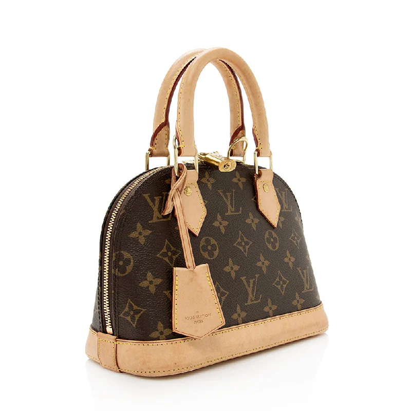 Louis Vuitton Petite Malle bags with a hard - shell structure for uniquenessLouis Vuitton Monogram Canvas Alma BB Satchel (18579)