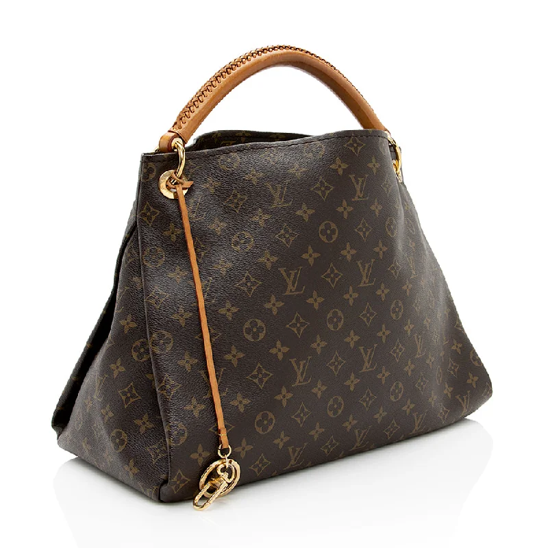 Louis Vuitton bags with a detachable mobile phone holder for convenienceLouis Vuitton Monogram Canvas Artsy MM Shoulder Bag (20685)