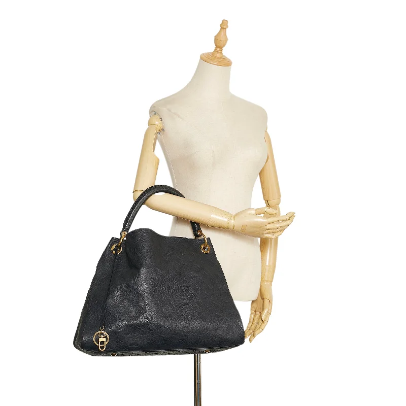 Ladies Louis Vuitton shoulder bags with a tassel decoration for charmLOUIS VUITTON Monogram Empreinte Artsy MM Black