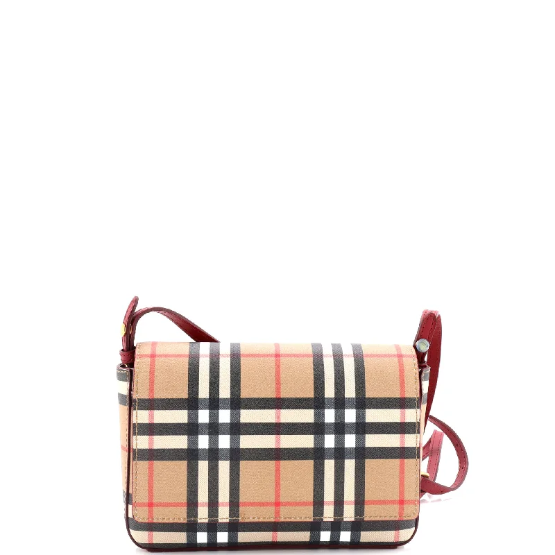 Hampshire Shoulder Bag Vintage Check Coated Canvas Small