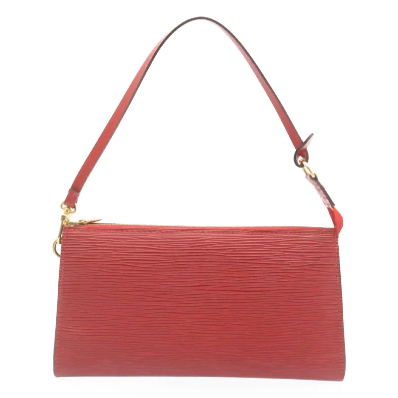 Louis Vuitton Alma bags with a leather - wrapped handle for a luxurious feelLOUIS VUITTON Epi Pochette Accessoires Pouch Red M40776 LV Auth 23311A