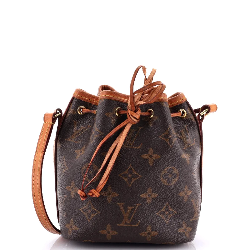 Noe Handbag Monogram Canvas Nano