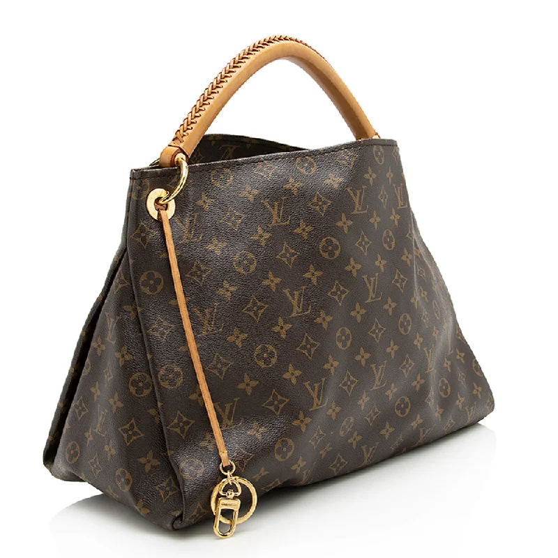 Louis Vuitton Alma bags featuring the signature top - handle designLouis Vuitton Monogram Canvas Artsy MM Shoulder Bag (22924)