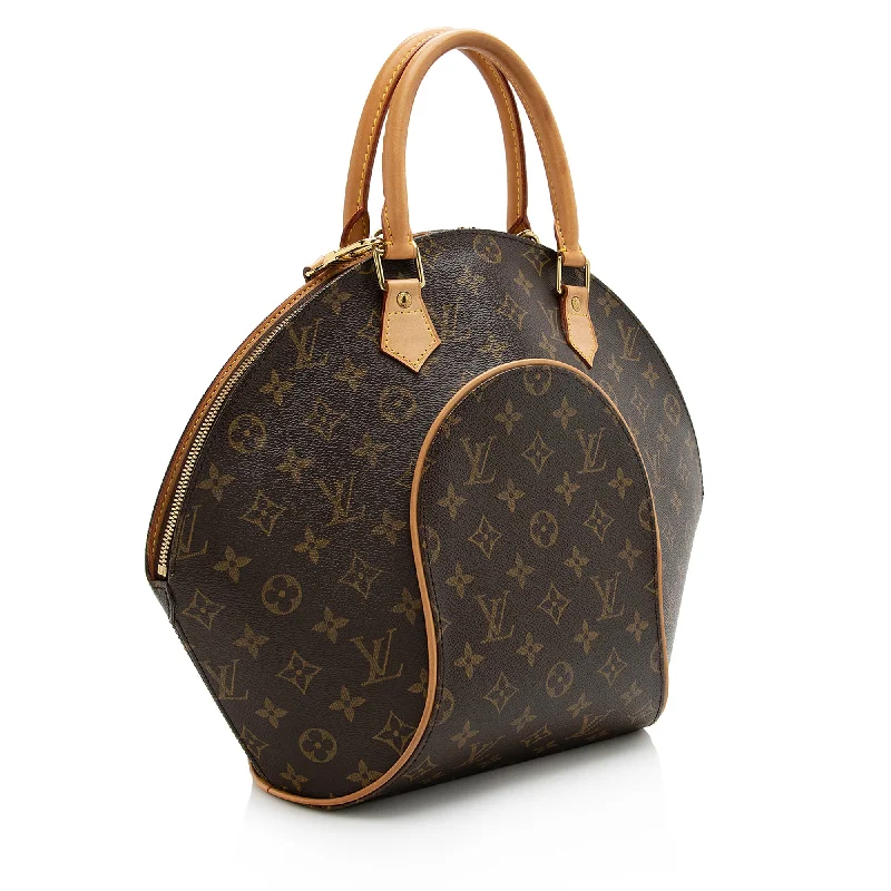 Louis Vuitton tote bags with a water - resistant coating for outdoor useLouis Vuitton Monogram Canvas Ellipse MM Satchel (22702)