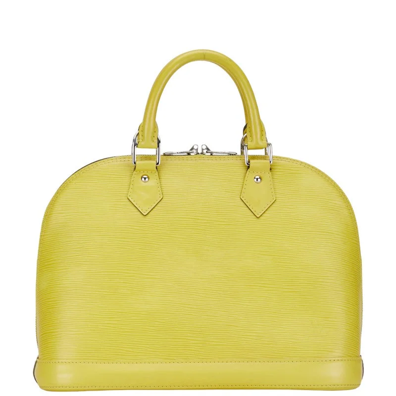 Louis Vuitton bags with a zip - around closure for enhanced securityLouis Vuitton Epi Alma PM Handbag M40950 Beastash Yellow Leather  Louis Vuitton