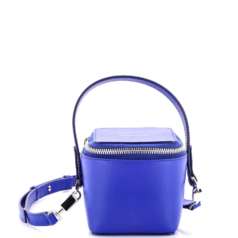 Top Handle Crossbody Bag Leather Micro