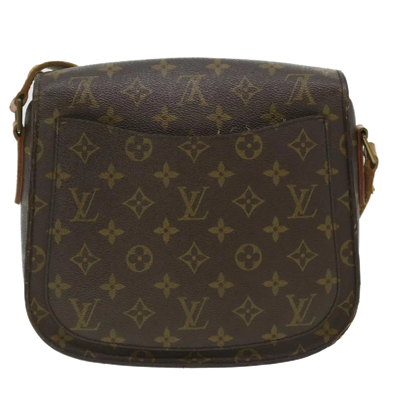 Louis Vuitton Alma bags with a leather - wrapped handle for a luxurious feelLOUIS VUITTON Monogram Saint Cloud GM Shoulder Bag M51242 LV Auth 35750