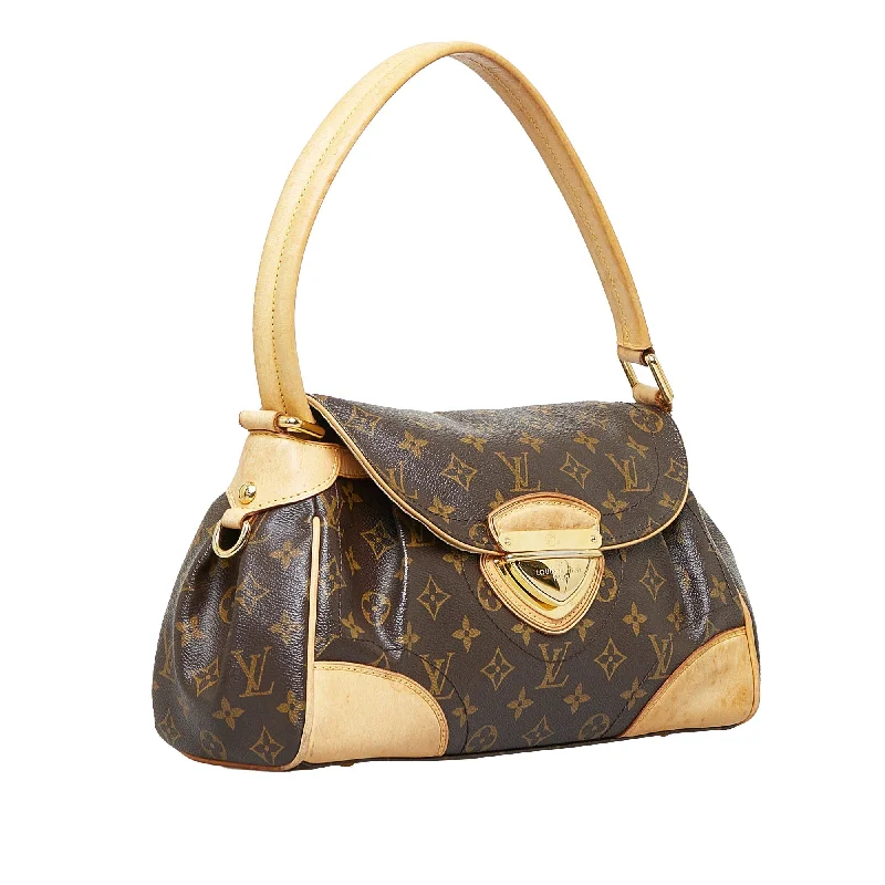 Louis Vuitton backpacks with a multi - pocket organization for functionalityLOUIS VUITTON Monogram Beverly MM Shoulder Bag