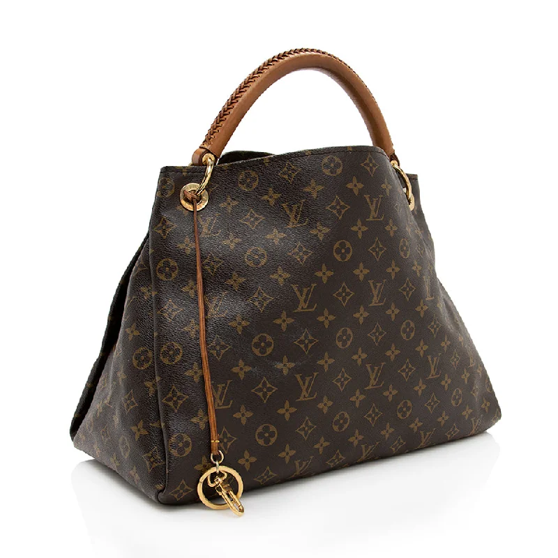 Louis Vuitton backpacks with a hidden back pocket for securityLouis Vuitton Monogram Canvas Artsy MM Shoulder Bag (18405)