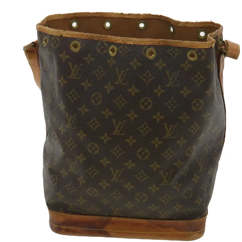 Louis Vuitton tote bags with a spacious interior and multiple pocketsLOUIS VUITTON Monogram Noe Shoulder Bag M42224 LV Auth bs4001