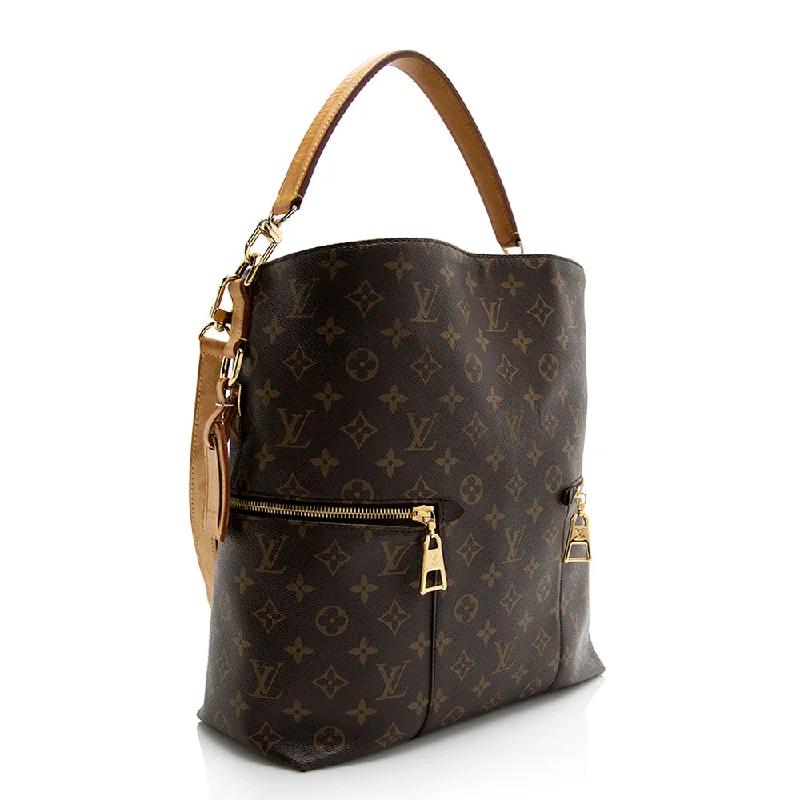 Ladies Louis Vuitton Petite Malle bags with a star - shaped charm for cutenessLouis Vuitton Monogram Canvas Melie Shoulder Bag (21764)