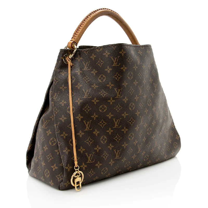 Louis Vuitton bags with a front - flap pocket for quick - access itemsLouis Vuitton Monogram Canvas Artsy MM Shoulder Bag (20270)