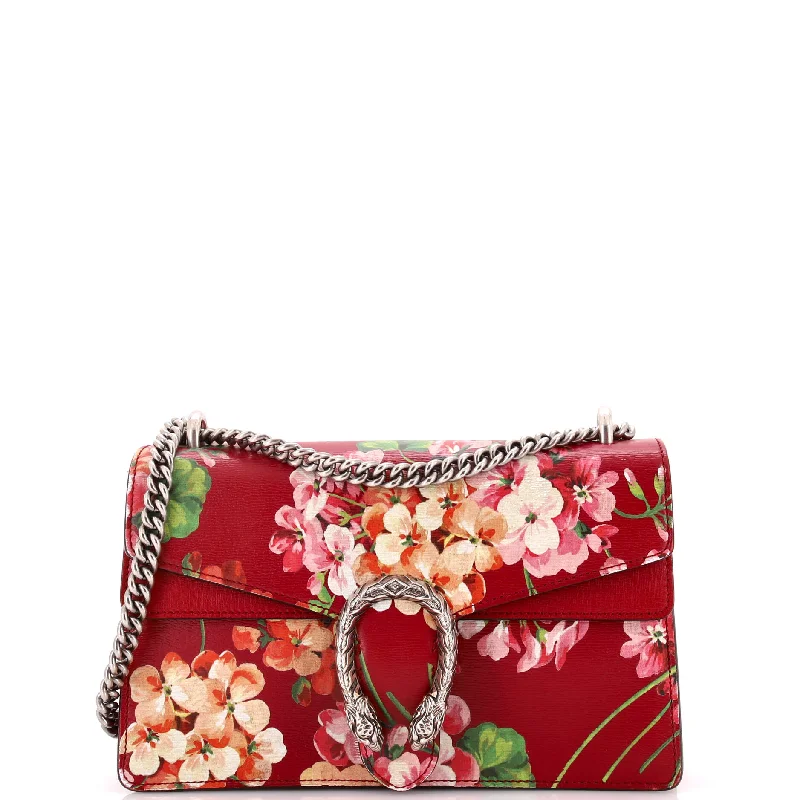 Dionysus Bag Blooms Print Leather Small