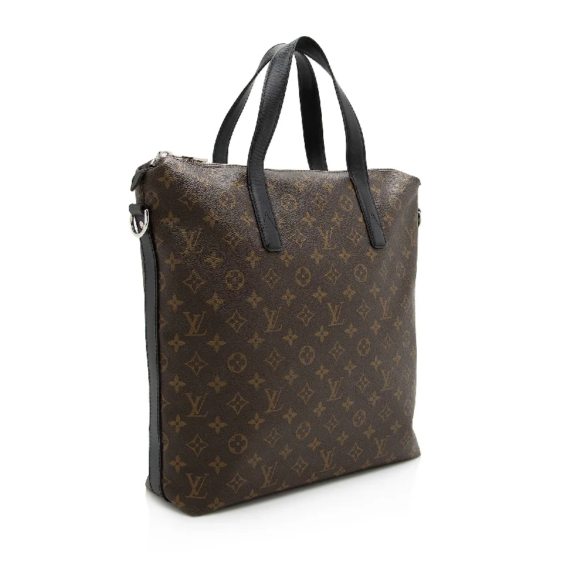 Louis Vuitton crossbody bags with a printed floral pattern for femininityLouis Vuitton Monogram Canvas Macassar Kitan Tote (22793)