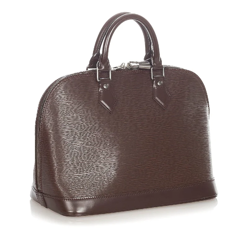 Louis Vuitton bags with a front - zip pocket for small items like keysLouis Vuitton Epi Alma PM