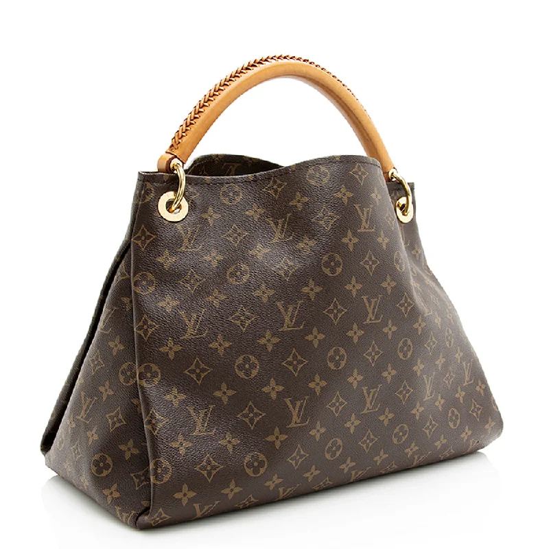 Louis Vuitton tote bags with a spacious interior and multiple pocketsLouis Vuitton Monogram Canvas Artsy MM Shoulder Bag (20122)