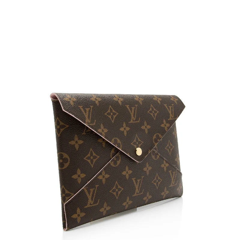 Louis Vuitton bags with a front - flap pocket for quick - access itemsLouis Vuitton Monogram Canvas Kirigami Pochette (23111)