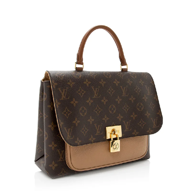 Louis Vuitton bags with a magnetic snap closure for easy accessLouis Vuitton Monogram Canvas Marignan Messenger Bag (20763)