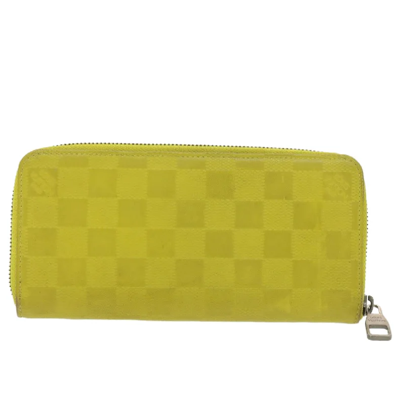 Louis Vuitton bags with a front - flap pocket for quick - access itemsLOUIS VUITTON Damier Infini Zippy Wallet Vertical Wallet Yellow N62236 LV 38679